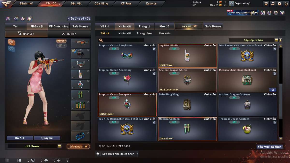 shop acc cf uy tin gia re